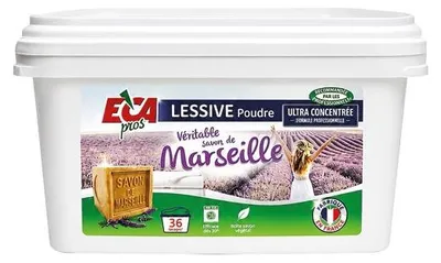 Image de Eca Pros Lessive Poudre Savon De Marseille Pro 36 Lavages - Noveca