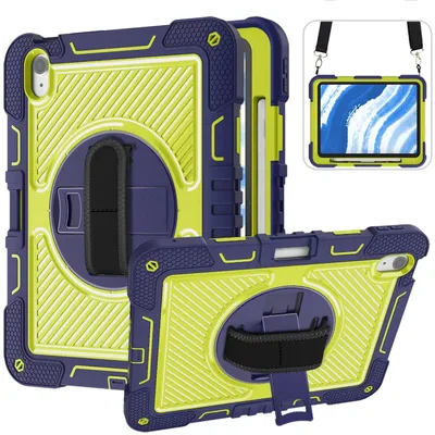 Produktbild von Tablethülle Apple iPad Air 11 2026 2025 2024 Hybrid 360 Grad Schultergurt Tasche