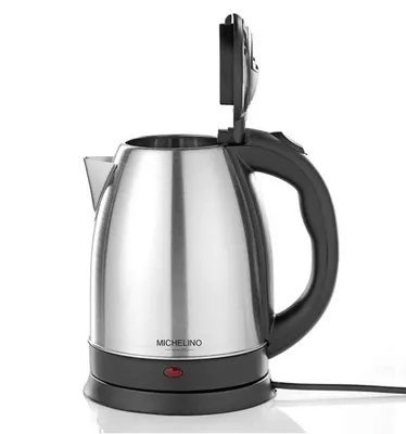 Produktbild von MICHELINO 1800 Watt 1,8 L Edelstahl Wasserkocher, Farbe: Silber 20800