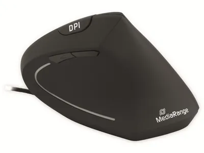 Produktbild von MediaRange MROS230 Maus ergonomisch kabelgebunden schwarz