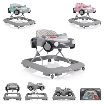 Produktbild von Cangaroo Lauflernhilfe Shelby, höhenverstellbar, Spielcenter, Treppenstopper grau