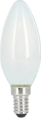 Produktbild von LED-Filament, E14, 470lm ersetzt 40W, Kerzenlampe, matt, Warmweiß, dim