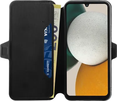 Produktbild von ViVanco™Pure Wallet, Buchklapptasche für Galaxy A34 5G, Geldbörsenhülle, Samsung, Galaxy A34 5G, 16,8 cm (6.6"), Schwarz