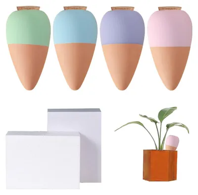 Immagine prodotto di Set di 4 coni in terracotta per l'irrigazione delle piante, sistema di irrigazione a goccia automatico