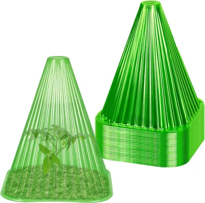 Obrázek produktu pro TRANKIELO® - 20 kusů květináčů pro venkovní rostliny - 22 cm x 19 cm. Opakovaně použitelné miniaturní skleníky - ochrana proti mrazu a nežádoucím zvířatům
