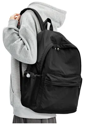 Produktbild von Schulrucksack Mädchen Jungen Teenager Schwarz Wasserdicht Leicht für Schule Tagesrucksack Backpack