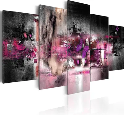 Produktbild von Wandbilder Abstrakt 100x50 cm 5 tlg – Moderne Leinwandbilder, Leinwanddruck, Wanddeko Schlafzimmer, Leinwandbilder, Bilder Wohnzimmer 020115-2