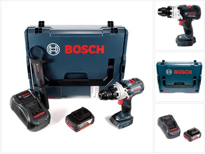 Zdjęcie produktu dla Bosch GSB 18V-85 C akumulatorowa wiertarko-wkrętarka udarowa 18V 85Nm 1/2" bezszczotkowa + 1x akumulator 5.0Ah + ładowarka + L-Boxx