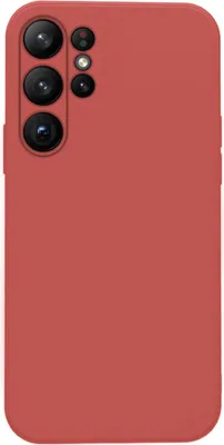 Produktbild von Hülle für Samsung Galaxy S23 Ultra Case Cover Bumper Silikon Softgrip Schutzhülle Farbe: Rot