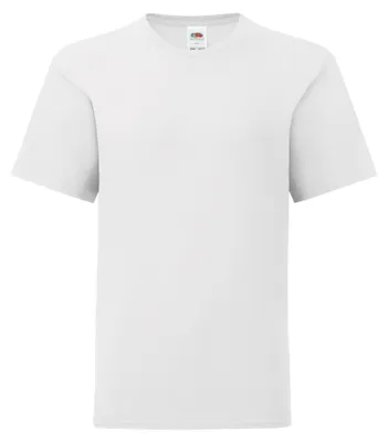 Image de Fruit of the Loom - T-shirt « Iconic » pour enfants LT1560 (164) (blanc)