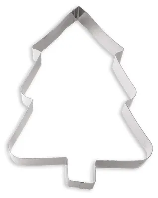 Produktbild von DECORA 0256103 EDELSTAHLFORM Weihnachtsbaum 28CM, Silber/Schwarz