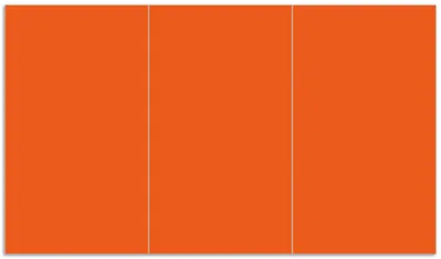 Produktbild von Wallario Herdabdeckplatte aus Glas, Größe 90 x 52 cm 3-teilig, Motiv Orange