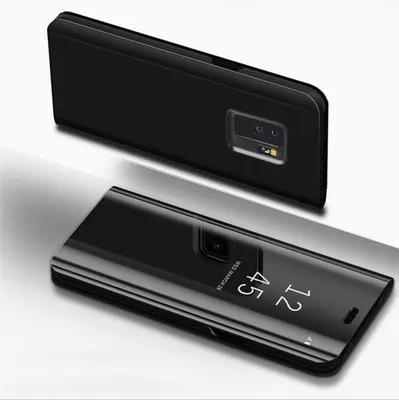Produktbild von Handyhülle für Samsung Galaxy S9 Smart Cover Schutzhülle Clear View Case Schwarz