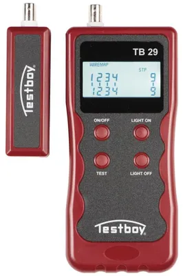 Obrázek produktu pro Zkoušečka síťových kabelů 29 Testování kabelů TESTBOY