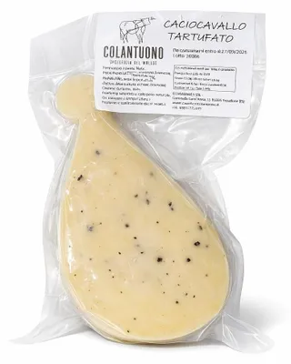 Image de Fromagerie Colantuono - Caciocavallo aux truffes - Fromage à pâte filée aux truffes - Demi-meule - 0,5/0,7 kg