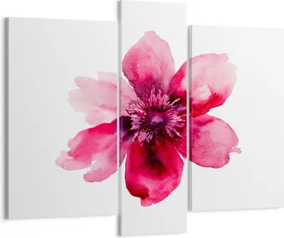 Produktbild von Bild auf Leinwand - Leinwandbild - Malerei Illustration Sommer Blume - 95x80cm - Wand Bild - Wanddeko - Leinwanddruck - Bilder - Kunstdruck - Leinwand bilder - Wandkunst - CB95x80-2789