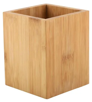 Produktbild von Stiftehalter aus Bambus, Schreibtisch-Organizer, Aufbewahrungsbox für Stifte, Büro und Schule.