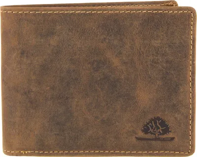 Produktbild von Greenburry Geldbörse Herren Leder braun Vintage für Karten Scheine Ausweise ohne Münzfach