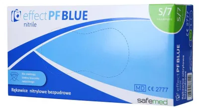 Immagine prodotto di Guanti in nitrile PF blu, taglie XS, S, M, L, XL
