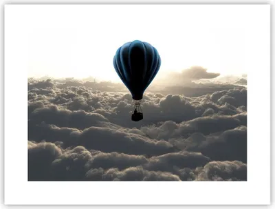 Produktbild von Poster - Poster ohne Rahmen - Wolke Ballon Himmel - 40x30 cm - Wand Bild - Wanddeko - Wandbilder - Kunstposter - Wandposter - Bilder - Kunstdruck - Wanddekoration - Wandbild - P2XAA40x30-3577