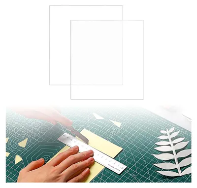Produktbild von 2 Stück Stanzplatten, Transparente Stanzmatten für Kartenherstellung, DIY Scrapbooking
