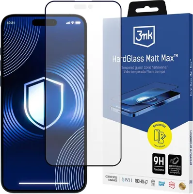 Image de 3MK Film en verre HardGlass Matt Max pour iPhone 16 Pro Max