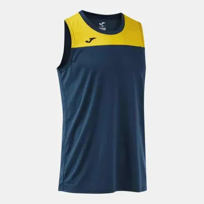 Produktbild von Joma Phoenix III Basketballtrikot Herren - Marine / Gelb  | Größe: S