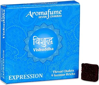 Produktbild von Aromafume Chakra Räuchersteine 5. Chakra – Packung mit 3 Stück – 40 g
