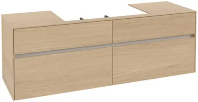 Produktbild von Villeroy & Boch Collaro Waschbeckenunterschrank, Wandmontage, 4 Auszüge, Waschbecken mittig, 1600x548x500mm, C02800VJ