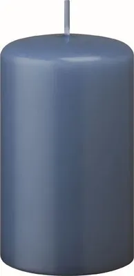 Produktbild von 4er Set Oster, Frühling, Stumpenkerzen Jeans Blau 6 x Ø 6 cm