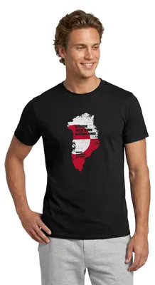 Produktbild von Spreadshirt Hände Weg Von Grönland Statement Männer T-Shirt, XL, Schwarz