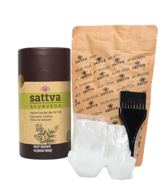Obrázok produktu pre HENNA DEEP BROWN ECO 150 g - SATTVA (AYURVÉDA)