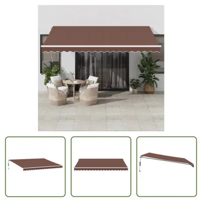 Produktbild von The Living Store Markise Automatisch Braun 450x350 cm