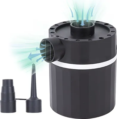 Produktbild von Mini-Luftpumpe, aufblasbar, entlš¹ftbar, 5000 KPA, 35 W, elektrische Handluftmatratzenpumpe mit 2 Dš¹sen fš¹r Schwimmbecken, Isomatten, Schwimmringe, Vakuum-Aufbewahrungsbeutel