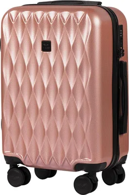 Produktbild von Wings Kabinenkoffer 20" Rosa TSA Schloss 4 Rollen Polycarbonat