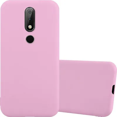 Produktbild von Cadorabo Hülle für Nokia 6.1 PLUS / X6 Schutzhülle in Rosa Handyhülle TPU Silikon Etui Case Cover