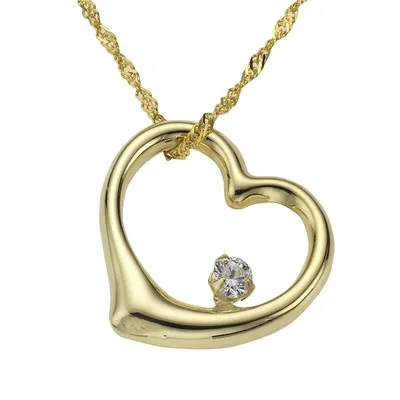 Produktbild von Fascination by Ellen K. Halskette 333/- Gold 42cm gelb Zirkonia weiß 500340702