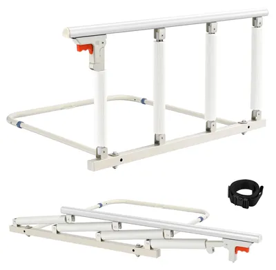 Imagen del producto de Barandilla plegable para cama, de 92 x 45 cm, para personas mayores, barandilla de seguridad para cuidados