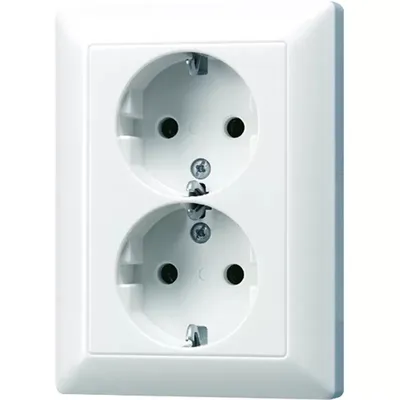Obrázek produktu pro JUNG Zásuvka 2f aws glz AS500 UP w.erh.BS IP20