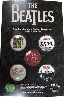 Obrázok produktu pre The Beatles - Liverpool Badge 5-Pack RO10695 (jedna veľkosť) (farebná)