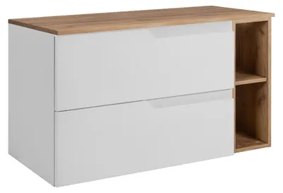 Obrázek produktu pro Sada koupelnových skříněk, bílá / dub Craft, 80 (60 + 20) x 46 x 58 cm