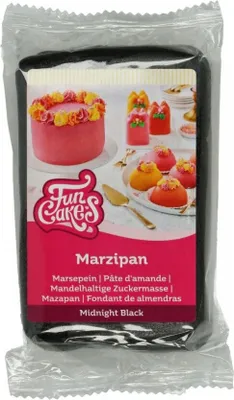 Produktbild von Exzellentes Marzipan 1:5 schwarz Mitternachtsschwarz 250g
