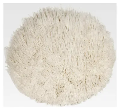 Produktbild von Flokati Teppich aus 100% Schurwolle, handgewebt, Farbe: Natur, 140 cm