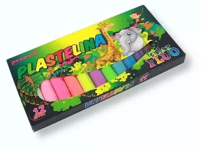 Produktbild von Plastilina, 12 leuchtende Farben