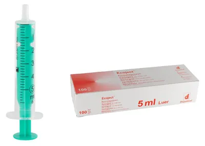 Produktbild von Dispomed ECOJECT Spritze 5 ml 2-teilig Luer, Konnektor