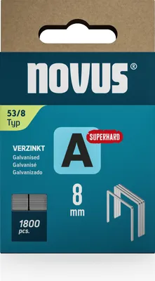 Immagine prodotto di novus 042-0775 1.800 novus Tackerklammern 53/8 Feindraht hart 8 mm