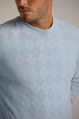 Obrázek produktu pro Bavlněný svetr s argyleovým vzorem | Kenneth Cole
