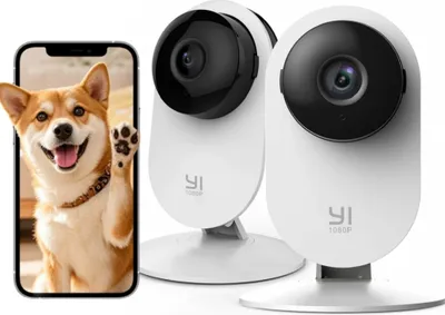 Produktbild von YI Sicherheitskamera Überwachungskamera Innen 1080p WLAN APP per Smartphone 2pcs