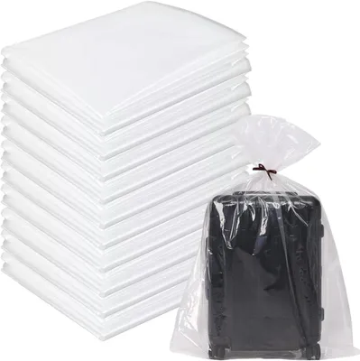 Imagen del producto de Bolsas de almacenamiento de plástico transparente, extra grandes, 10 unidades, 100 x 150 cm, para ropa