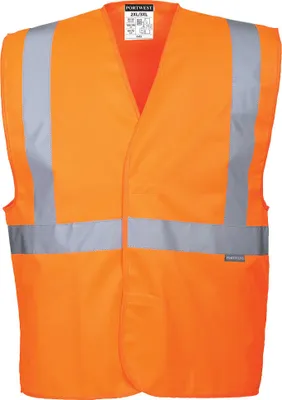 Image de Portwest C472 Gilet de sécurité avec bande réfléchissante simple Orange taille S/M